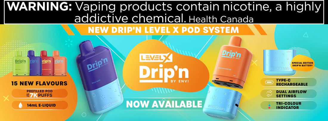DRIP'N LEVEL X DISPOSABLE PODS (7000 PUFFs)