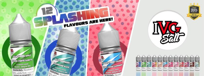 BUY IVG SALT NIC E-LIQUIDS (30ML) AT MISTER VAPOR TORONTO, BURLINGTON, NORTH YORK, MISSISSAUGA, RICHMOND HILL ONTARIO CANADA