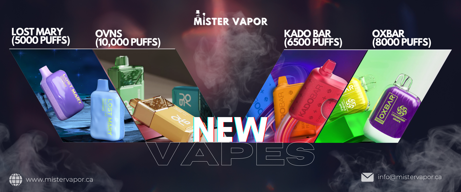1. BEST DISPOSABLE VAPE STICK SELECTION available at Mister Vapor Canada