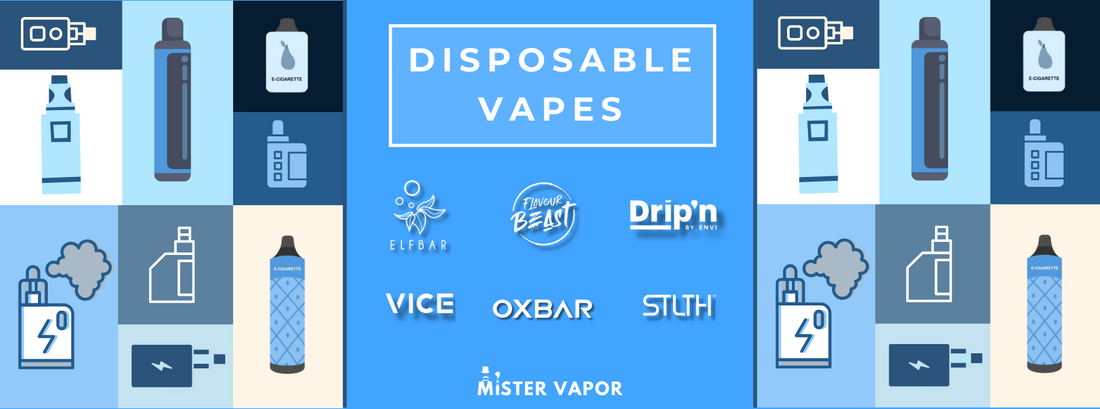 1. Vape shop carry 90% (DISPOSABLE VAPE STICK) available at Mister Vapor Canada