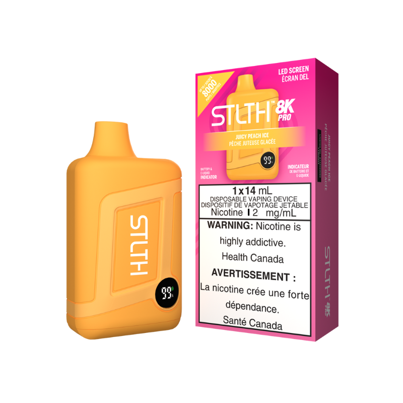 GET THE NEW STLTH BOX 8K JUICY PEACH ICE DISPOSABLE STICK AT MISTER VAPRO TORONTO ONTARIO CANADA Mister Vapor GET THE NEW STLTH BOX 8K JUICY PEACH ICE DISPOSABLE STICK AT MISTER VAPRO TORONTO ONTARIO CANADA Mister Vapor