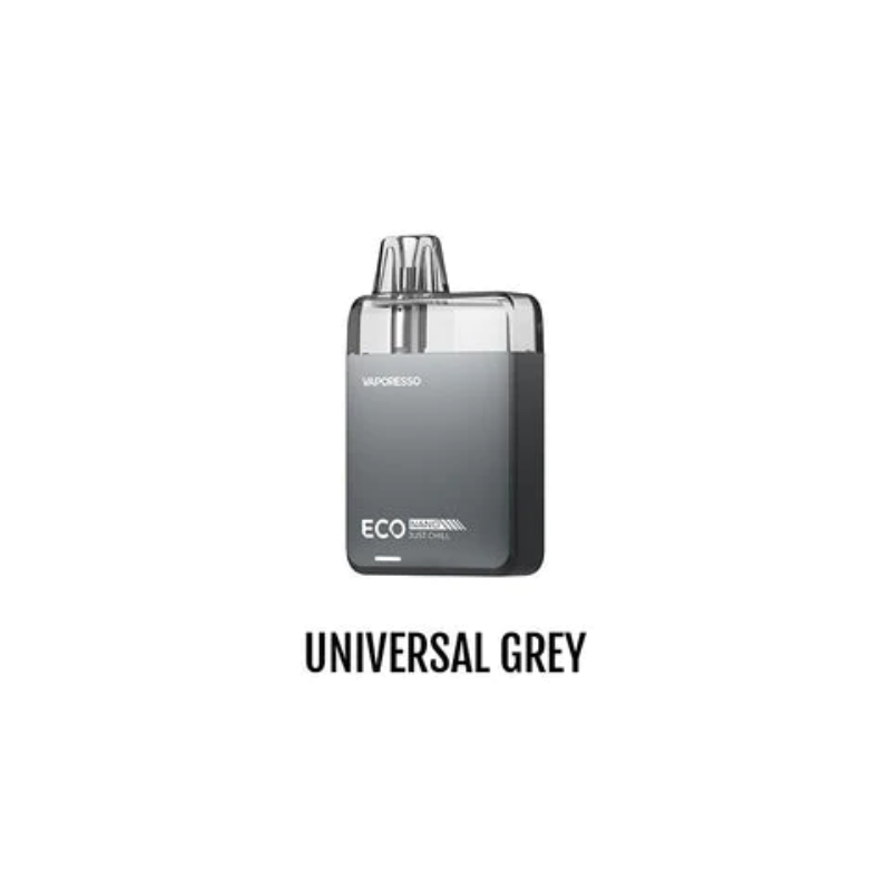 TRY THE BEST MOD FOR BEGINNERS VAPORESSO ECO NANO POD KIT [CRC] UNIVERSAL GREY AT MISTER VAPOR TORONTO ONTARIO CANADA
