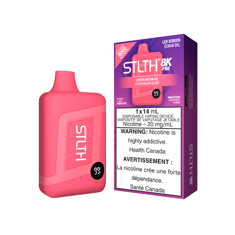 STLTH 8K Pro Lychee Melon Ice Disposable Vape - DISPOSABLE - Mister Vapor