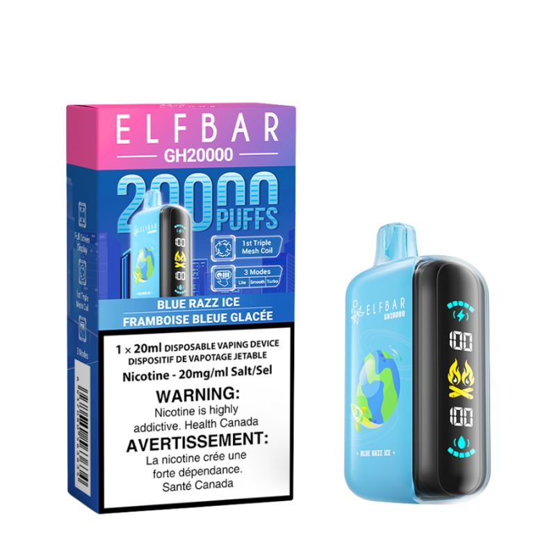 #1 ELF BAR GK20k BLUE RAZZ ICE DISPOSABLE VAPE MISTER VAPOR SASKATOON, Vancouver, Québec, Kelowna,Winnipeg, Alberta, Halifax, Nova Scotia, Kamloops, New Brunswick,Calgary, Laval, Gatineau, Sherbrooke, Etobicoke, Mississauga, Markham, Richmond Hill, Ottawa, Oshawa, Vaughan, Toronto, CANADA