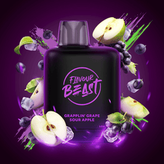 Level X G2 Boost Flavour Beast Pods - Grapplin' Grape Sour Apple Iced, 25k Puffs - Pods - Mister Vapor
