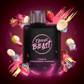 Level X G2 Boost Flavour Beast Pods - Str8 Up Strawberry Banana Iced, 25k Puffs - Pods - Mister Vapor