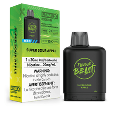 Level X G2 Boost Flavour Beast Pods - Super S.Apple Iced, 25k Puffs - Pods - Mister Vapor