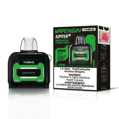 GRAB ! GREEN APPLE VAPENGIN YOONE DISPOSABLE POD Experience the crisp tang of freshly picked green apples.Delight in the juicy sweetness and subtle tartness of this classic fruit flavor. Introducing Yoone's Vapengin disposable pods – Small yet mighty, this pod offers an impressive 8000 puffs, perfect for vaping on the fly.