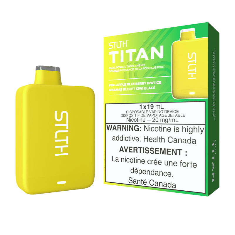 STLTH Titan Pro (15K) Pineapple Blueberry Kiwi Ice Disposable Vape - DISPOSABLE - Mister Vapor