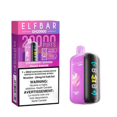ELF BAR GK20k STRAWBERRY BANANA DISPOSABLE VAPE AT MISTER VAPOR Québec, Ontario, Kelowna, Vancouver, SASKATOON, Winnipeg, Alberta, Halifax, Nova Scotia, Kamloops, New Brunswick,Calgary, Laval, Gatineau, Sherbrooke, Etobicoke, Mississauga, Markham, Richmond Hill, Ottawa, Oshawa, Vaughan, Toronto,