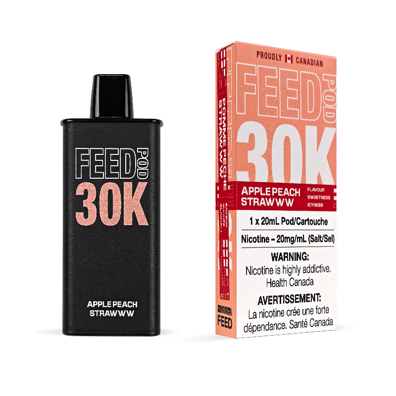 Feed 30K Apple Peach Strawww Prefilled Pod - PODS - Mister Vapor
