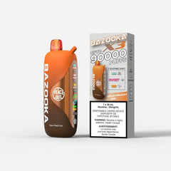 Bazooka 90K S Peach Ice Disposable Vape - DISPOSABLE - Mister Vapor