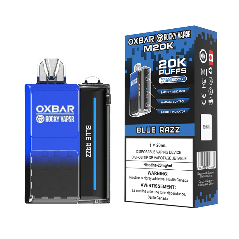 Oxbar M20K Blue Razz / Blueberry Raspberry Disposable Vape - DISPOSABLE - Mister Vapor