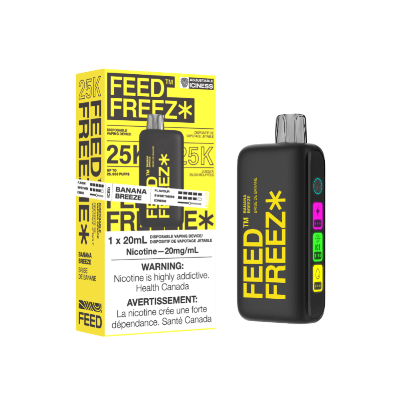 Feed Freez Banana Breeze Disposable (25000 Puffs) - DISPOSABLE - Mister Vapor