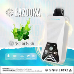 COOL MINT BAZOOKA 33K DISPOSABLE : Featuring 33000 puffs , adjustable mode ,dual mesh coil, touch screen display and vibration feedback. Buy now at MV