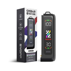 OXBAR SVOPP DEVICE KIT  The Oxbar Svopp Device Kit seamlessly connects with the Oxbar Svopp 16K Pods by simply sliding them together. It features a powerful 1100 mAh USB Type-C rechargeable battery, providing long-lasting vaping sessions.