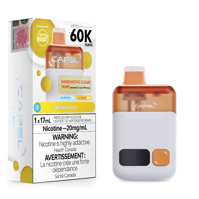 CAPSL 60k Banana Ice Disposable Vape by Flavour Beast