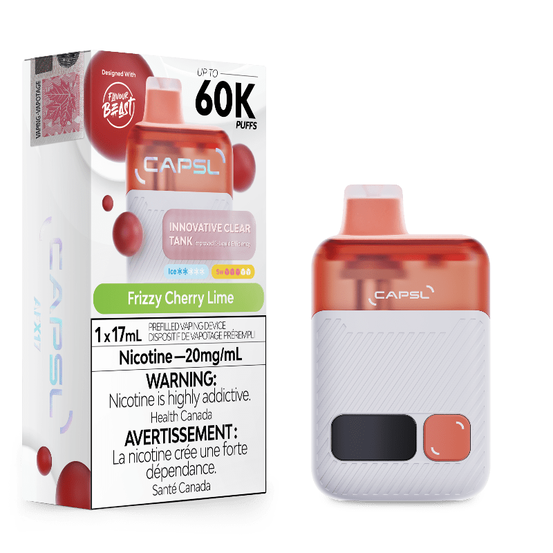 CAPSL 60k Frizzy Cherry Lime Disposable Vape by Flavour Beast - DISPOSABLE - Mister Vapor