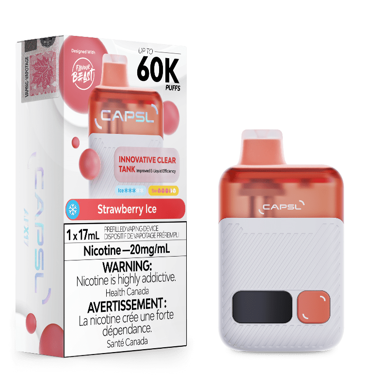 CAPSL 60k Strawberry Ice Disposable Vape by Flavour Beast - DISPOSABLE - Mister Vapor