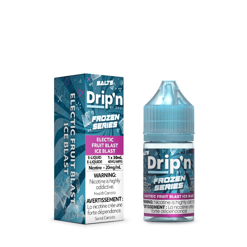 Drip'n Frozen Series Nicotine Salt 30mL - Electric Fruit Blast Ice - E-Liquid - Mister Vapor