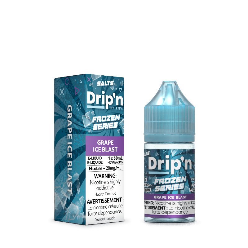Drip'n Frozen Series Nicotine Salt 30mL - Grape Ice - E-Liquid - Mister Vapor