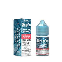 NEW RELEASE! MANGO PEACH WATERMELON ICE DRIP'N FROZEN SERIES E-LIQUID - 20mg/mL nicotine strength , 30ml e-liquid and 40vg/60pg ratio.Buy now at MV