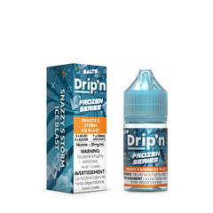 NEW RELEASE! SNAZZY S STORM ICE DRIP'N FROZEN SERIES E-LIQUID - 20mg/mL nicotine strength , 30ml e-liquid and 40vg/60pg ratio.Buy now at MV