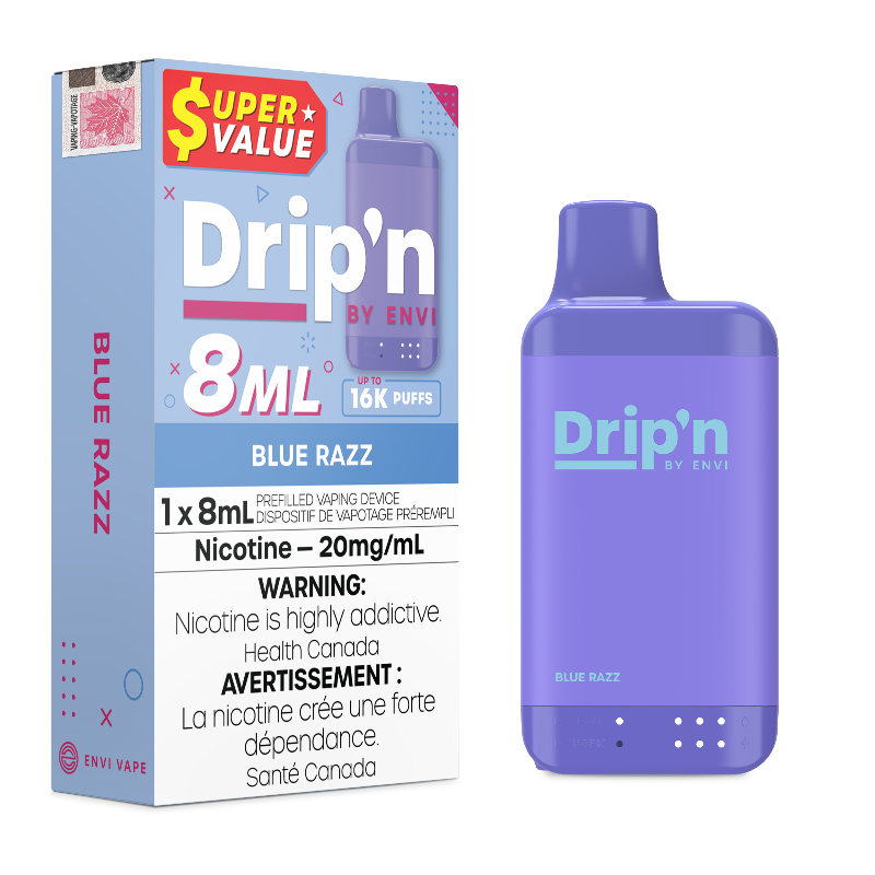 Blue Razz Drip'n 16K Value Series Disposable Vape