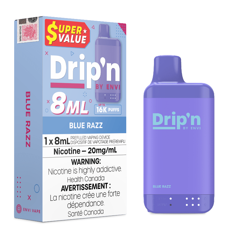 Drip'n 16k Value Series Disposable Vape - Blue Razz - DISPOSABLE - Mister Vapor