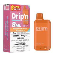Drip'n 16k Value Series Disposable Vape - Raspberry Peach Mango - DISPOSABLE - Mister Vapor