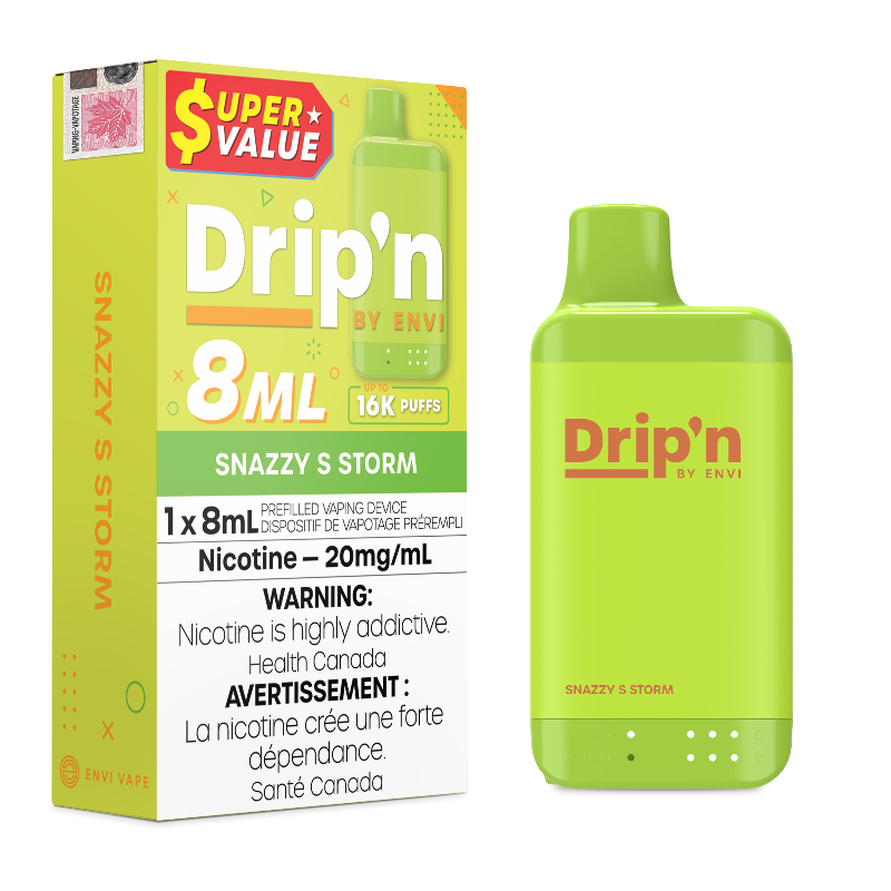 Snazzy S Storm Drip'n 16K Value Series Disposable Vape