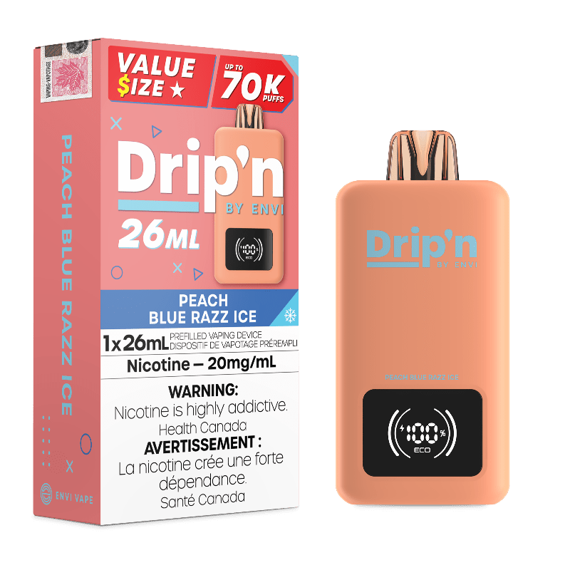Drip'n 70k Value Series Disposable Vape - Peach Blue Razz Ice - DISPOSABLE - Mister Vapor