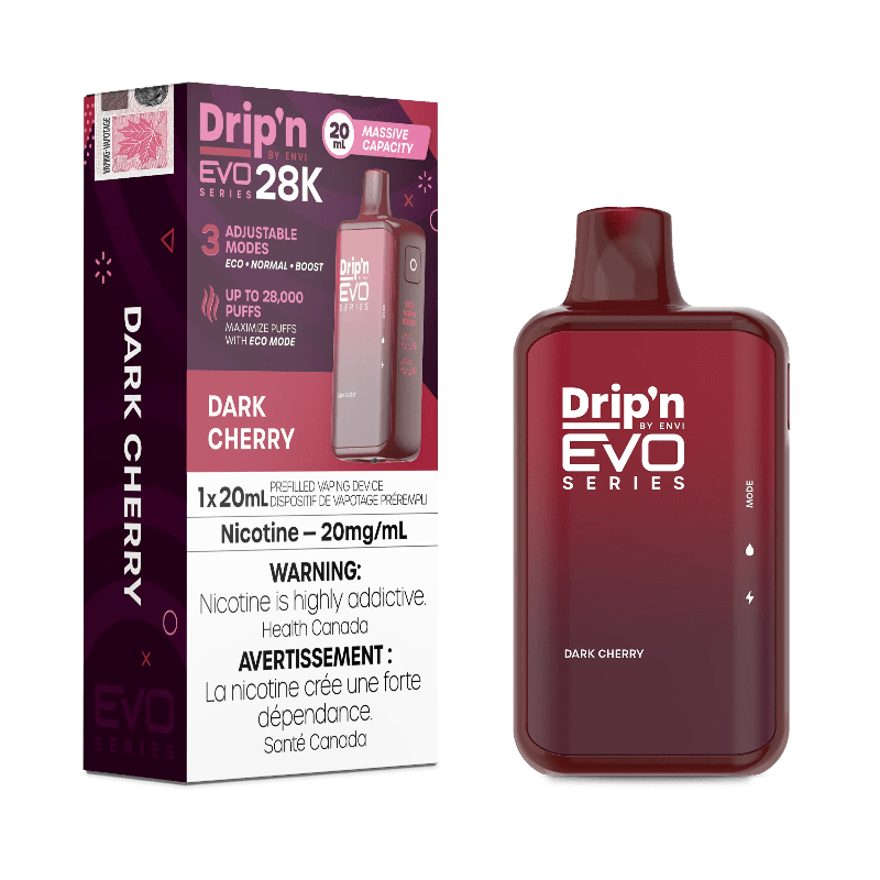 Drip'n EVO 28K Dark Cherry Disposable Vape - DISPOSABLE - Mister Vapor