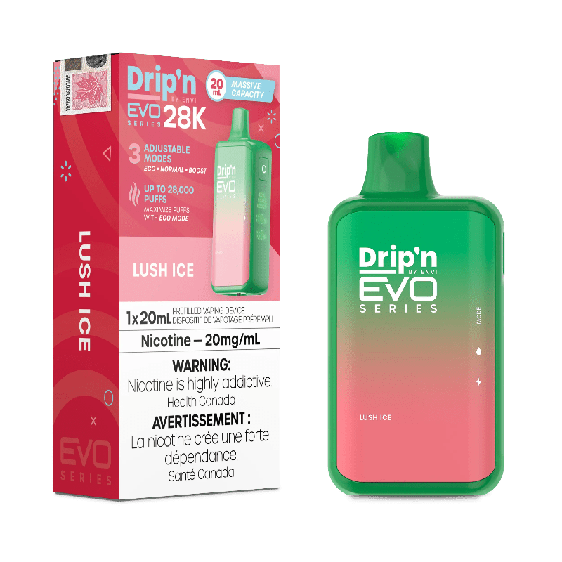 Drip'n EVO 28K Lush Ice Disposable Vape - DISPOSABLE - Mister Vapor