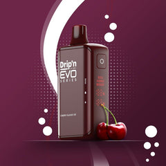 Drip'n EVO 28K Cherry Classic Ice Disposable Vape - DISPOSABLE - Mister Vapor
