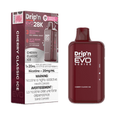 Drip'n EVO 28K Cherry Classic Ice Disposable Vape - DISPOSABLE - Mister Vapor