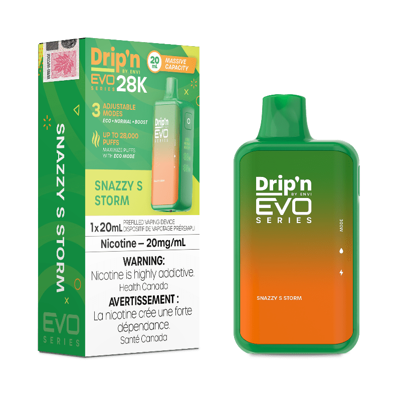 Drip'n EVO 28K Snazzy S Storm Disposable Vape - DISPOSABLE - Mister Vapor