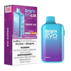 Drip'n Evo 63K by Envi Disposable Vape - Grape Ice - DISPOSABLE - Mister Vapor