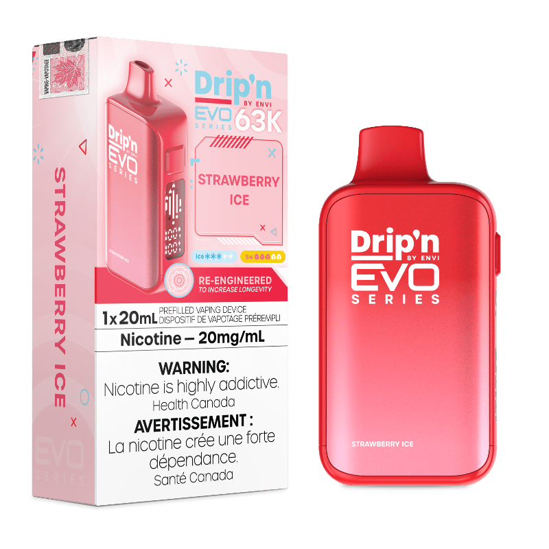 Drip'n Evo 63K by Envi Disposable Vape - Strawberry Ice - DISPOSABLE - Mister Vapor