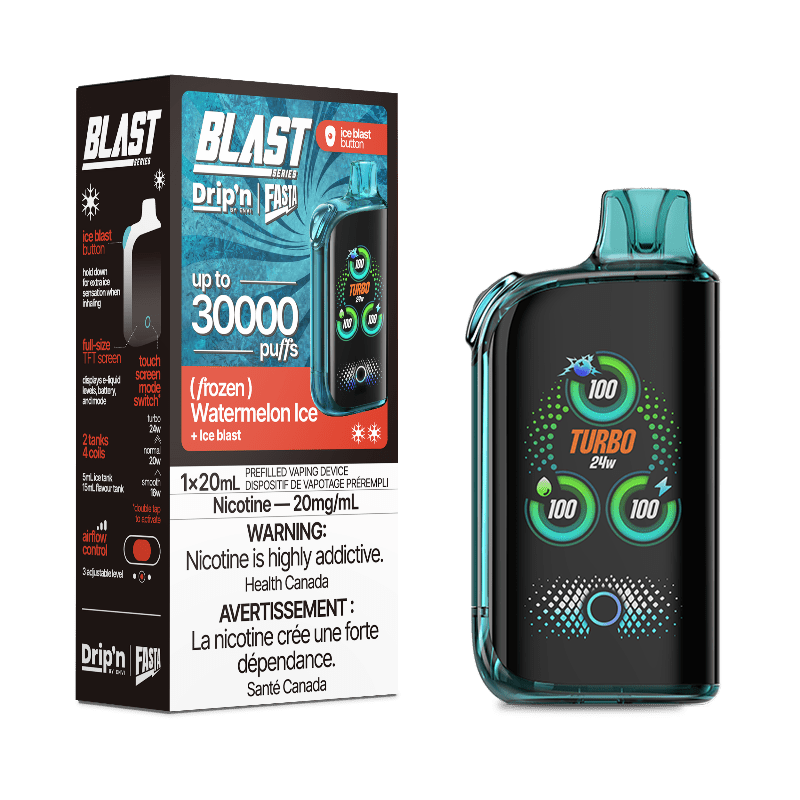 Drip'n Fasta Blast By Envi Watermelon Ice 30K Disposable Vape - DISPOSABLE - Mister Vapor