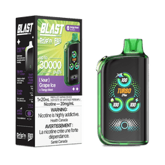 Drip'n By Envi X Fasta Blast Sour Series Grape Ice 30K Disposable Vape - DISPOSABLE - Mister Vapor