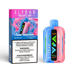 Elf Bar MixArt 40k Blue Razz Ice (Blueberry Ice + Raspberry Ice) Disposable Vape - DISPOSABLE - Mister Vapor