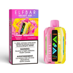 Elf Bar MixArt 40k Strawberry Banana (Strawberry + Banana) Disposable Vape - DISPOSABLE - Mister Vapor