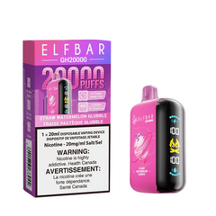 AVAILABLE ELF BAR STRAWBERRY WATERMELON GLUBBLE GK20k DISPOSABLE VAPE A playful blend of ripe strawberries and juicy watermelon, bursting with a nostalgic bubble gum flavour. Explore Elf Bar ground breaking new product, the Elf Bar GH20k.