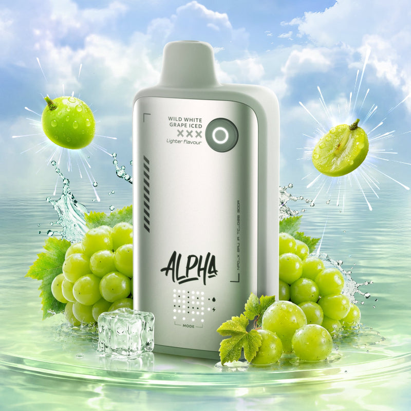Flavour Beast Alpha Lite Series 80K Disposable Vape - Wild White Grape Iced, 30mL