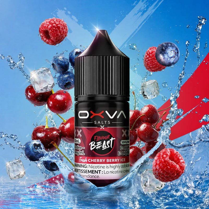 Flavour Beast x Oxva Nicotine Salts E-liquid - Fresh Cherry Berry Ice - E-Liquid - Mister Vapor