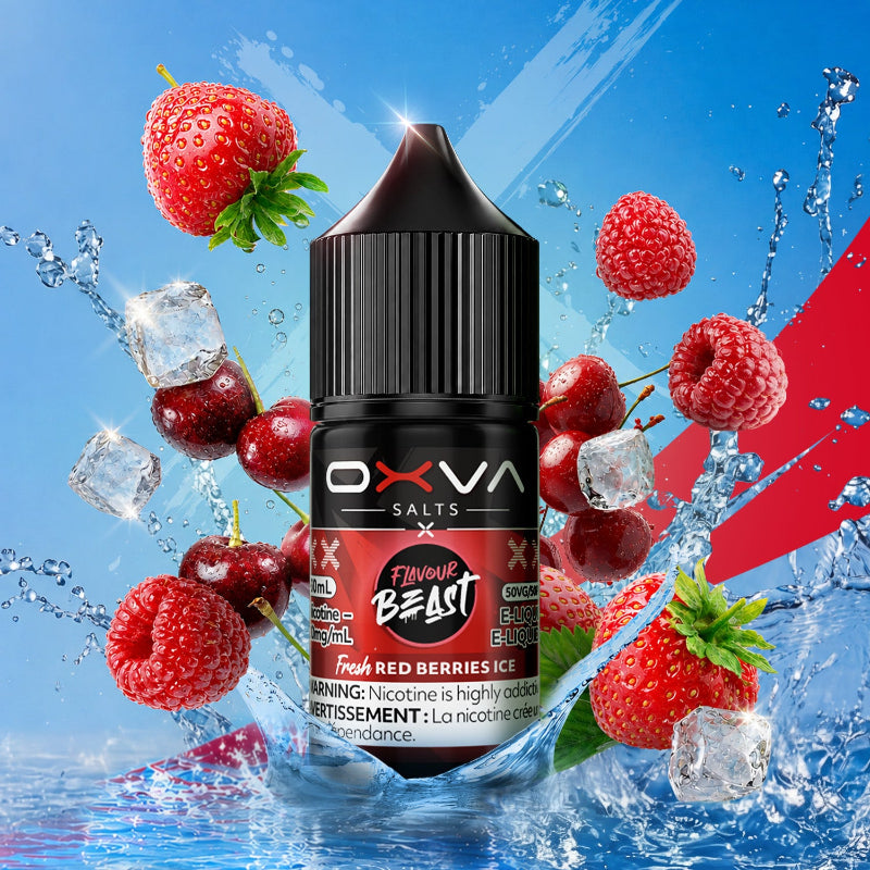 Flavour Beast x Oxva Nicotine Salts E-liquid - Fresh Red Berries Ice