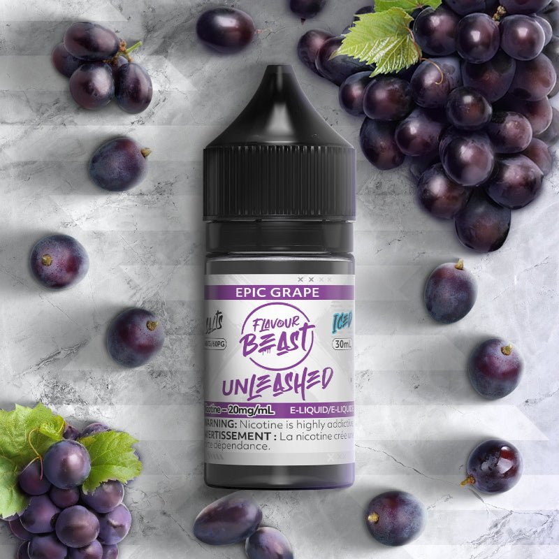 Flavour Beast Unleashed Salt - Epic Grape Ice (30mL/60mL) - E-Liquid - Mister Vapor