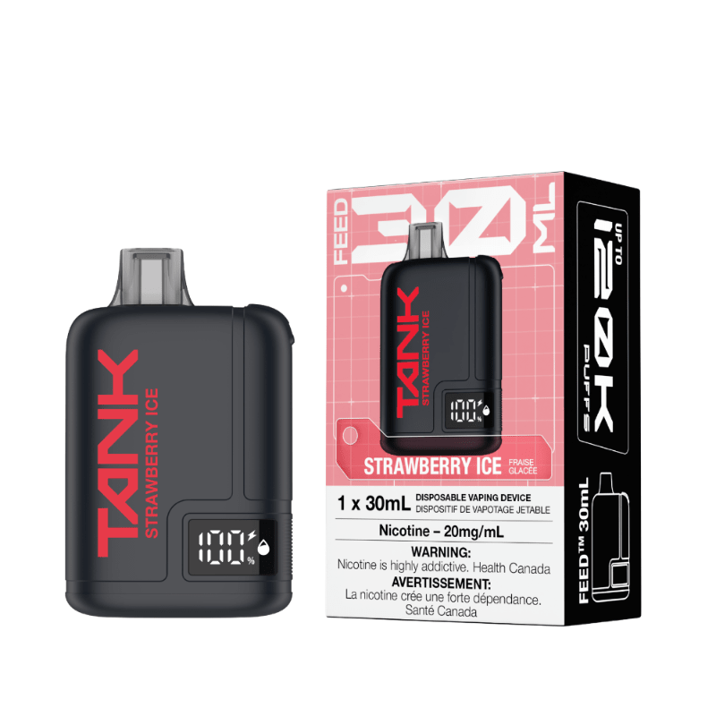 Feed Tank 120k - Strawberry Ice Disposable Vape - DISPOSABLE - Mister Vapor