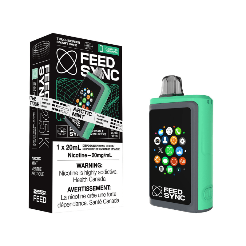 Feed Sync 25K Arctic Mint Disposable Vape - DISPOSABLE - Mister Vapor
